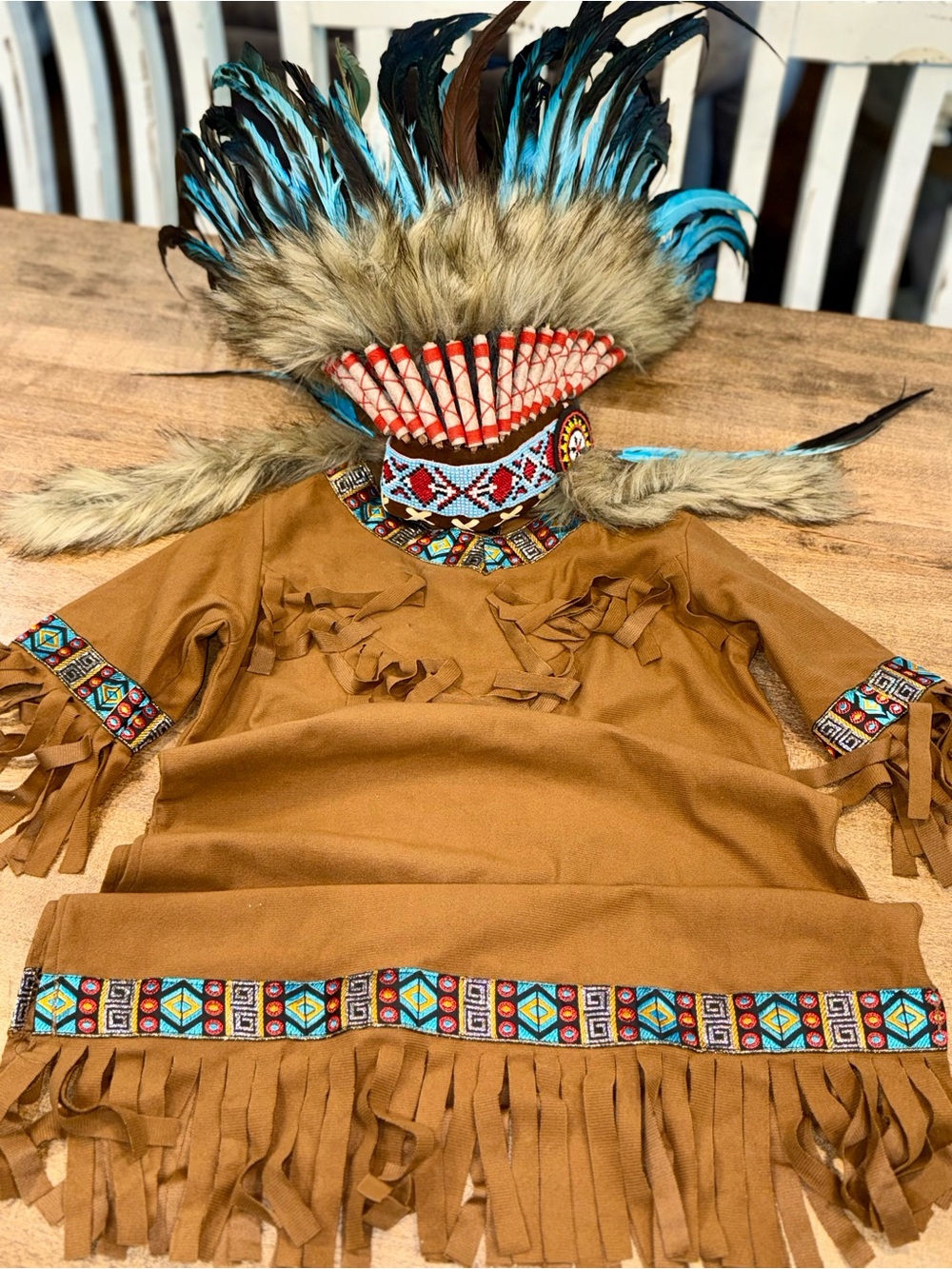 Kids Indian Costume & Headdress